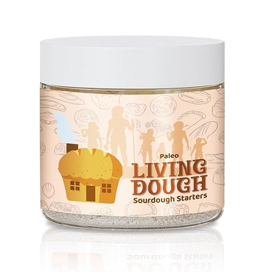Living Dough - Paleo Sourdough Starter - Gluten free Organic Sourdough Starter Culture for Baking - For Grain Free Artisanal