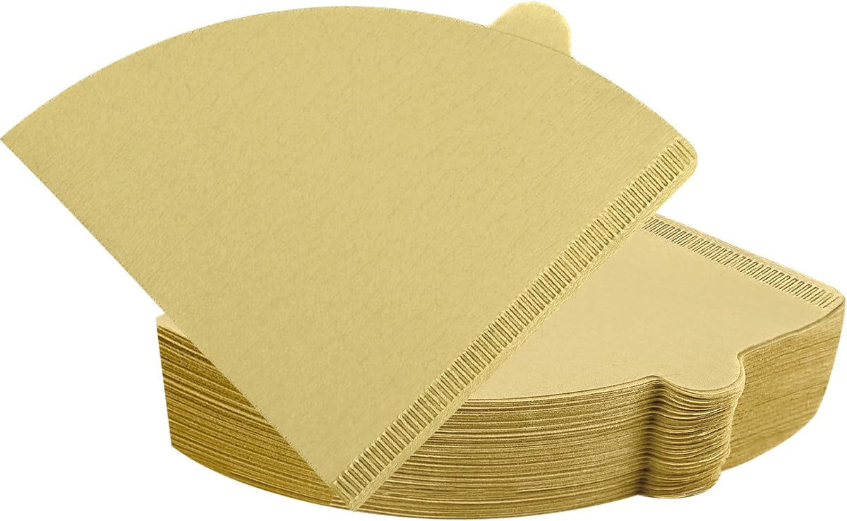 Coffee Filters, Cone Coffee Filters Size 02, 1-4 Cups, 200 Count, 2 Cone Filter for Pour Over and Drip Coffee Maker, Natural Brown Unbleached