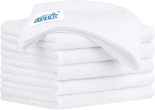 HOMEXCEL Microfiber Cleaning Cloth 6 Pack 12.5 x 12.5 inch Microfiber Towels for Cars Ultra Absorbent Car Washing Cloth Lint