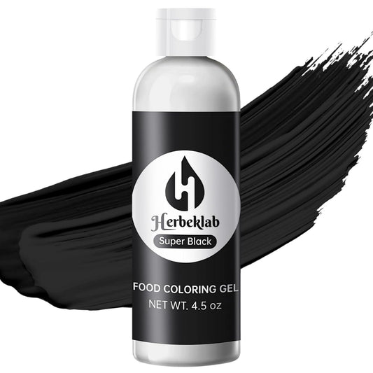 Black Food Coloring Gel 4.5 oz Professional Grade Super Black Food Dye Concentrated Gel Food Coloring for Icing Baking Cake