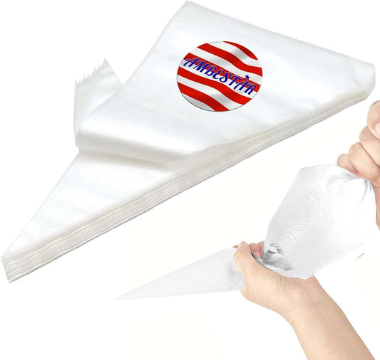 21 Inch Icing Piping Bags,100 Pcs Durable Anti-rupture Frosting Piping Bags Disposable for Wedding Cake Birthday Party