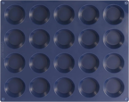 Silicone Tart Mold, 2 Inch Mini Pie Pans, Blue, 1 Count | For Baking, Mini Pie Pans, For Mince Pie, For Fruit Pie
