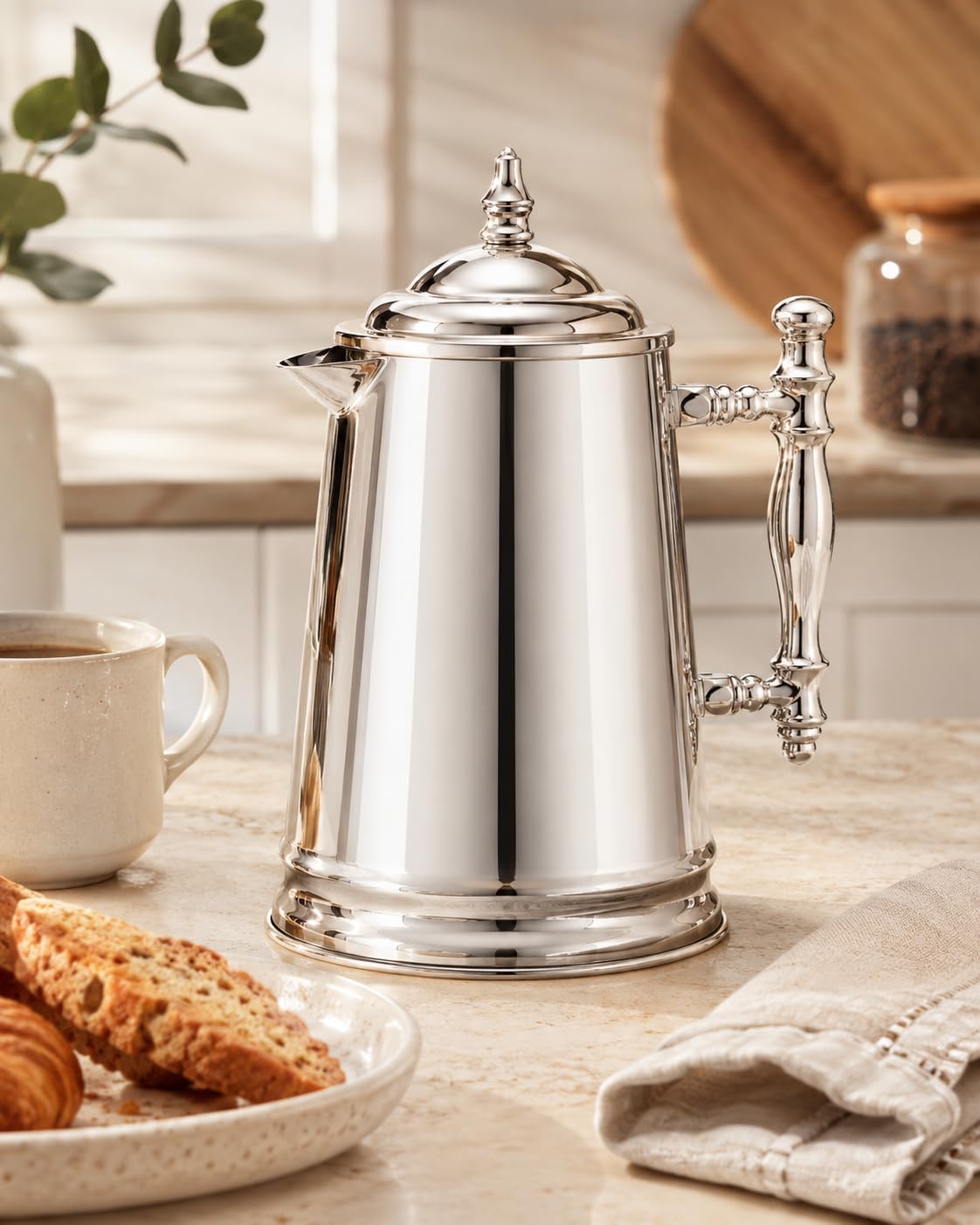 Francois et Mimi Vintage-Style Stainless Steel French Coffee Press