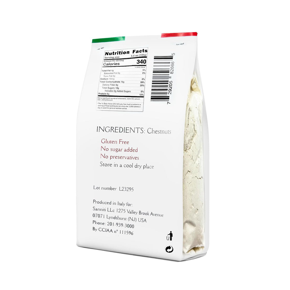 Sanniti Italian Gluten Free Chestnut Flour