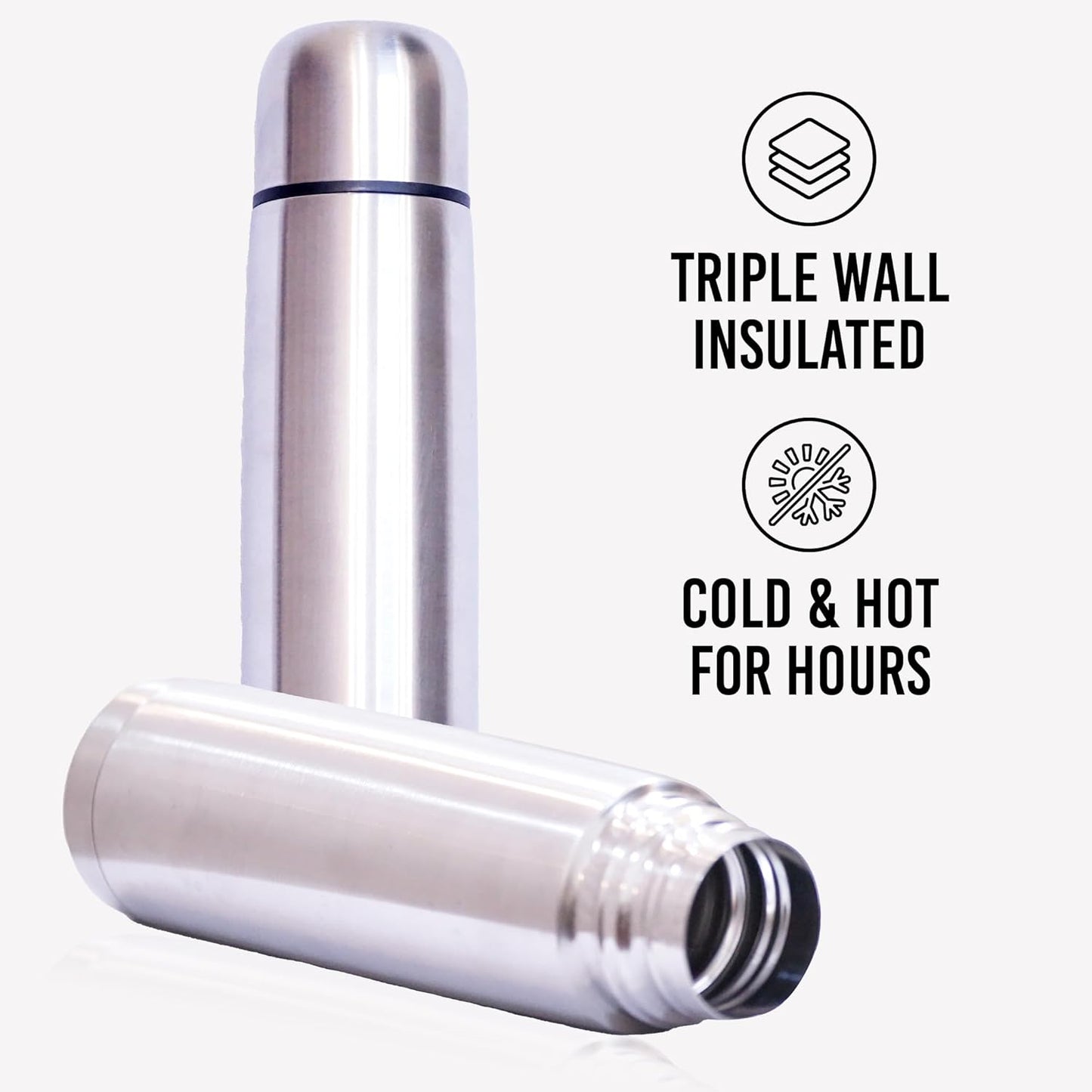 Best Stainless Steel Coffee Thermo, BPA Free, New Triple Wall Insulated, Hot &amp; Cold for Hours. (34 OZ/1000ML)