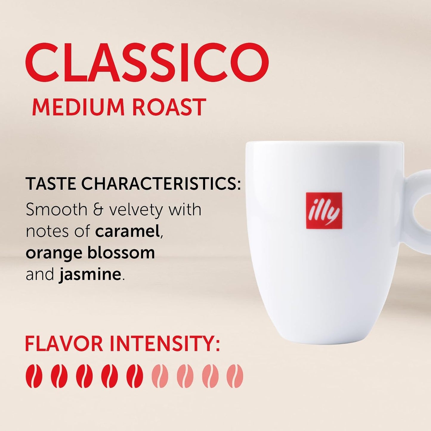 illy Ground Drip Coffee, Classico Medium Roast, 4.4 oz | 100% Arabica, Premium Italian Coffee, Pre-Ground for Drip Brewers