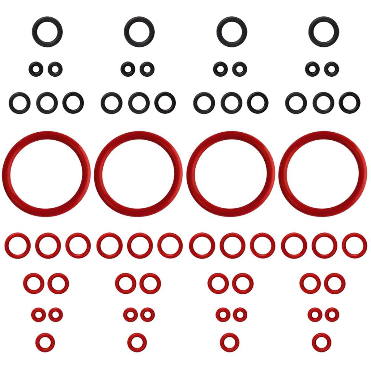 Wolfride 60Pcs Seal O-Ring Kit Gasket Seal Set Saeco Philips Gaggia Coffee Machine, Professional Coffee Machine O'Rings Maintenance Kit Seal O Rings Nozzle Gasket
