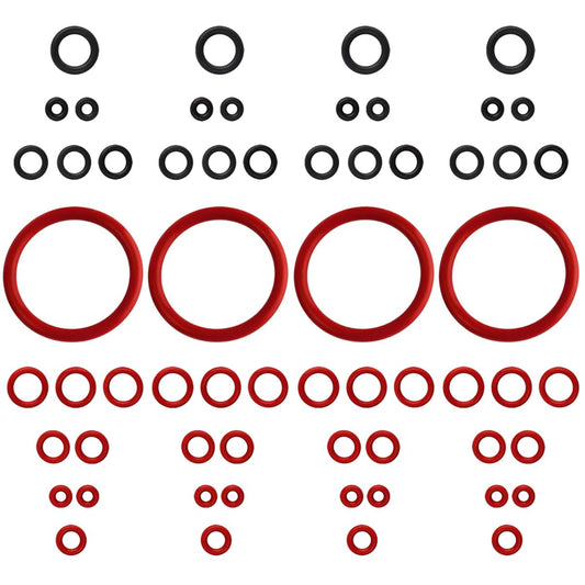 Wolfride 60Pcs Seal O-Ring Kit Gasket Seal Set Saeco Philips Gaggia Coffee Machine, Professional Coffee Machine O'Rings Maintenance Kit Seal O Rings Nozzle Gasket