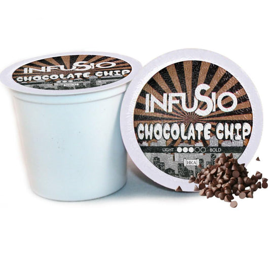 InfuSio Coffee Pods 96 Count Chocolate Chip Medium Roast Single Serve Coffee Pods for Keurig K Cups Brewers - InfuSio