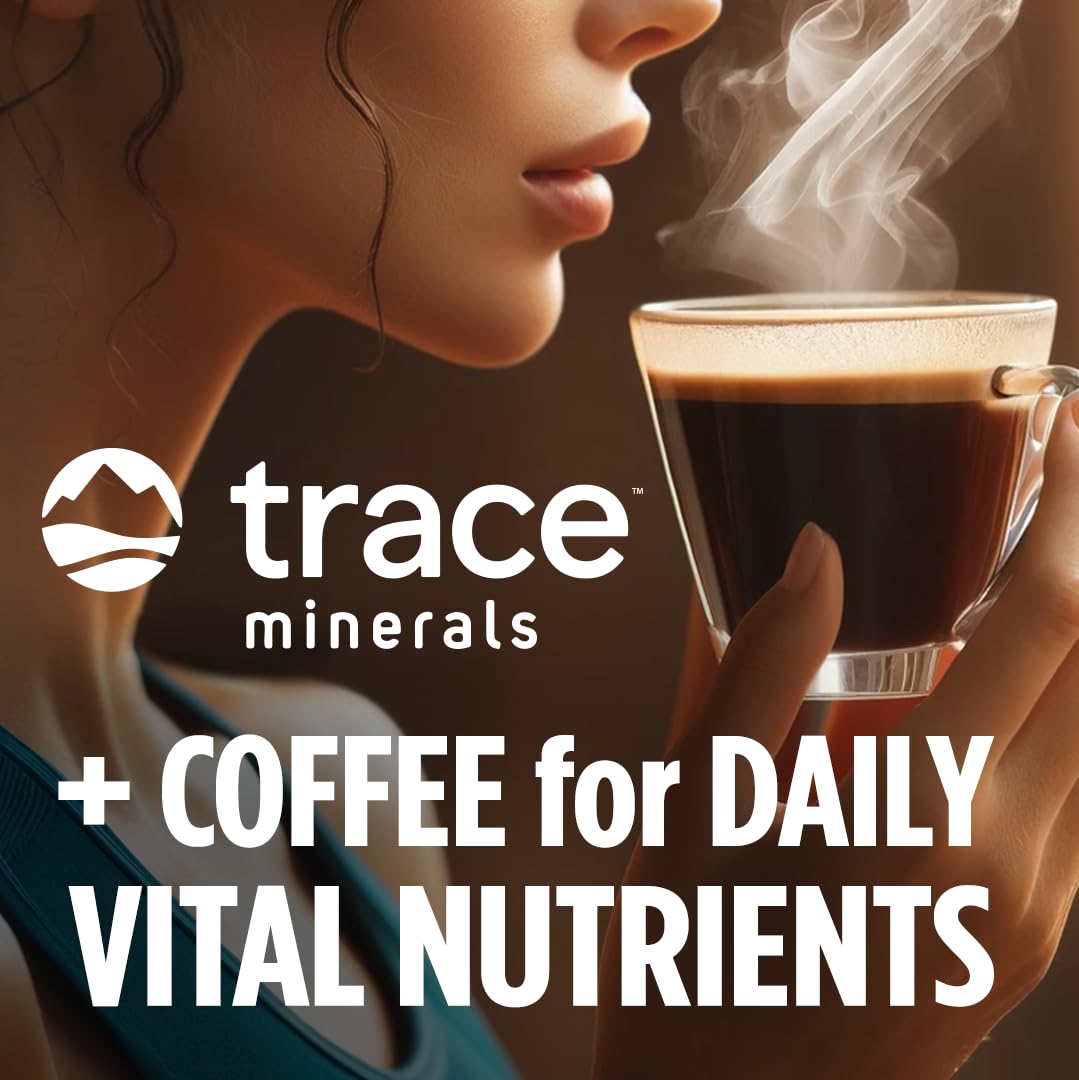 VitaCup Mineral Organic Medium Dark Roast Ground Coffee, 30oz, 3 Bags | Single Origin, Electrolytes, Sea Minerals