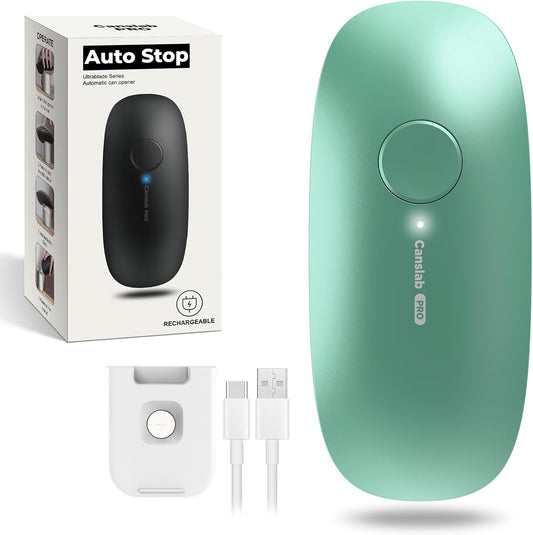 Ultrablade PRO Auto Stop Can Opener - Rechargeable Electric Can Opener for Kitchen for Seniors with Arthritis - One Touch