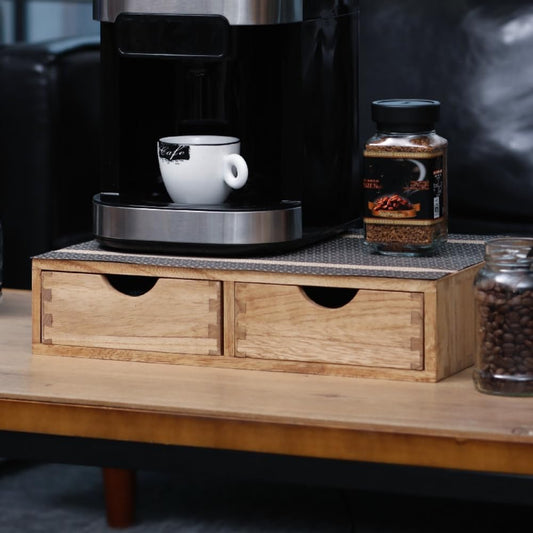 Storage Drawer Holder for Capsules Coffee Pod K-cup Organizer /2 Drawers for Counter Organization for Kitchen Utensil