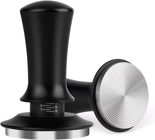 51mm Espresso Tamper, Coffee Tamper for Espresso Machine, Espresso Tamp with Spring Loaded Tamper, Depth-adjustable Espresso Hand Tampers 51mm