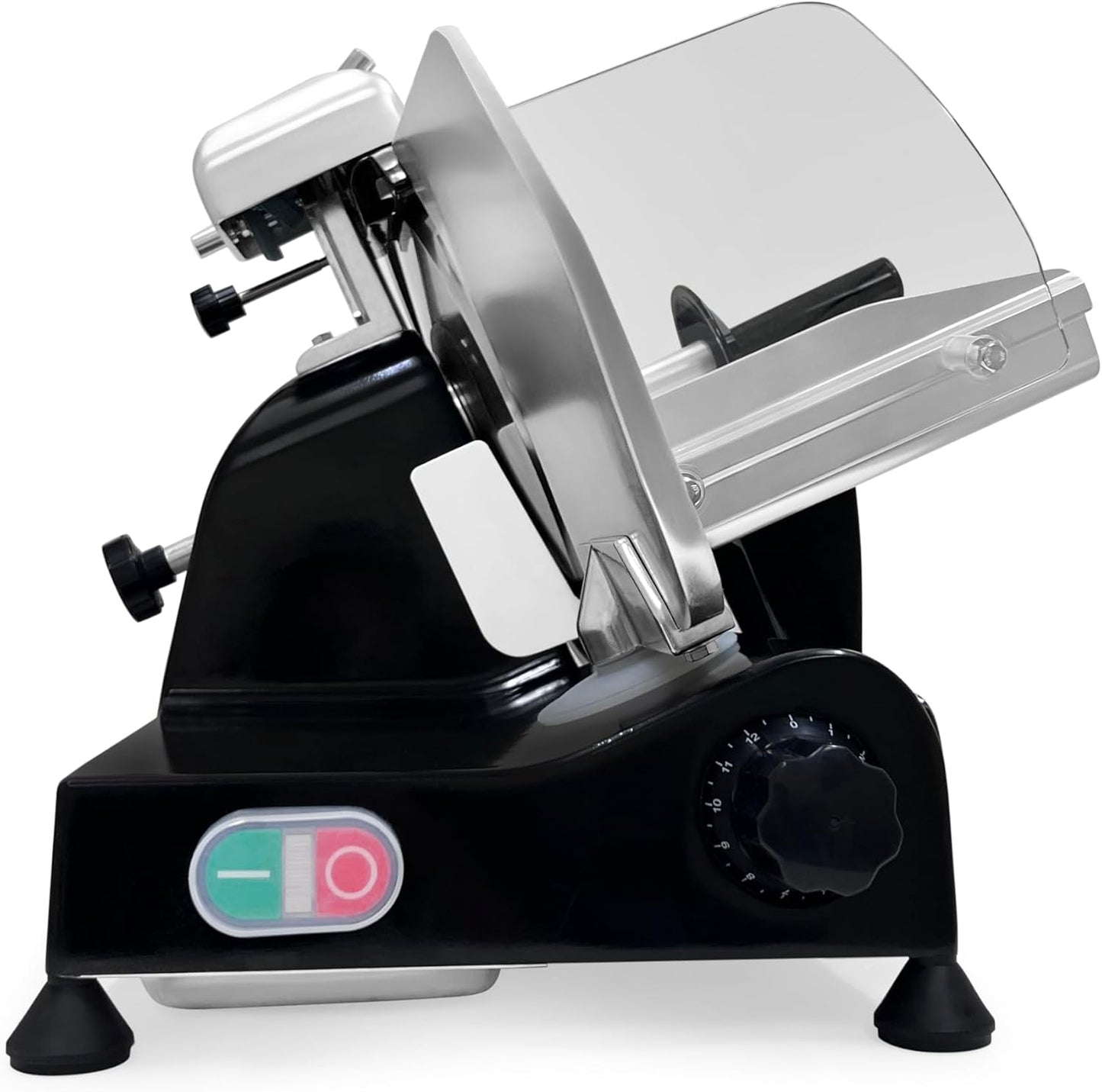 KWS MS-10XS Premium 320W Electric Meat Slicer 10-Inch in Black with 304 Stainless Steel Blade, Frozen Meat/Deli/Cheese/Food Slicer Low Noises Commercial and Home Use [ ETL, NSF Certified ] | 10" Stainless Steel Blade, Frozen Meat/Deli /Cheese/Food Slicer