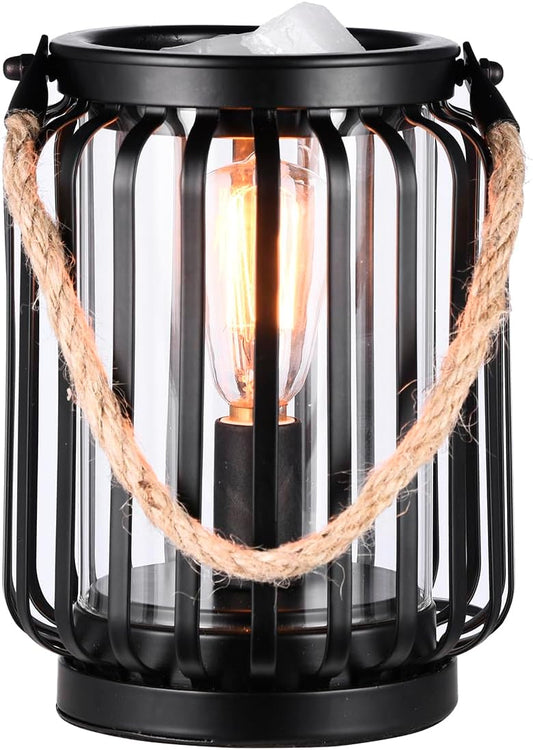 Electric Wax Warmer,Metal Wax Warmer,Rustic Candle Wax Burner for Aromatherapy Wax, Oil Burner,Fragrance,Home Decoration,