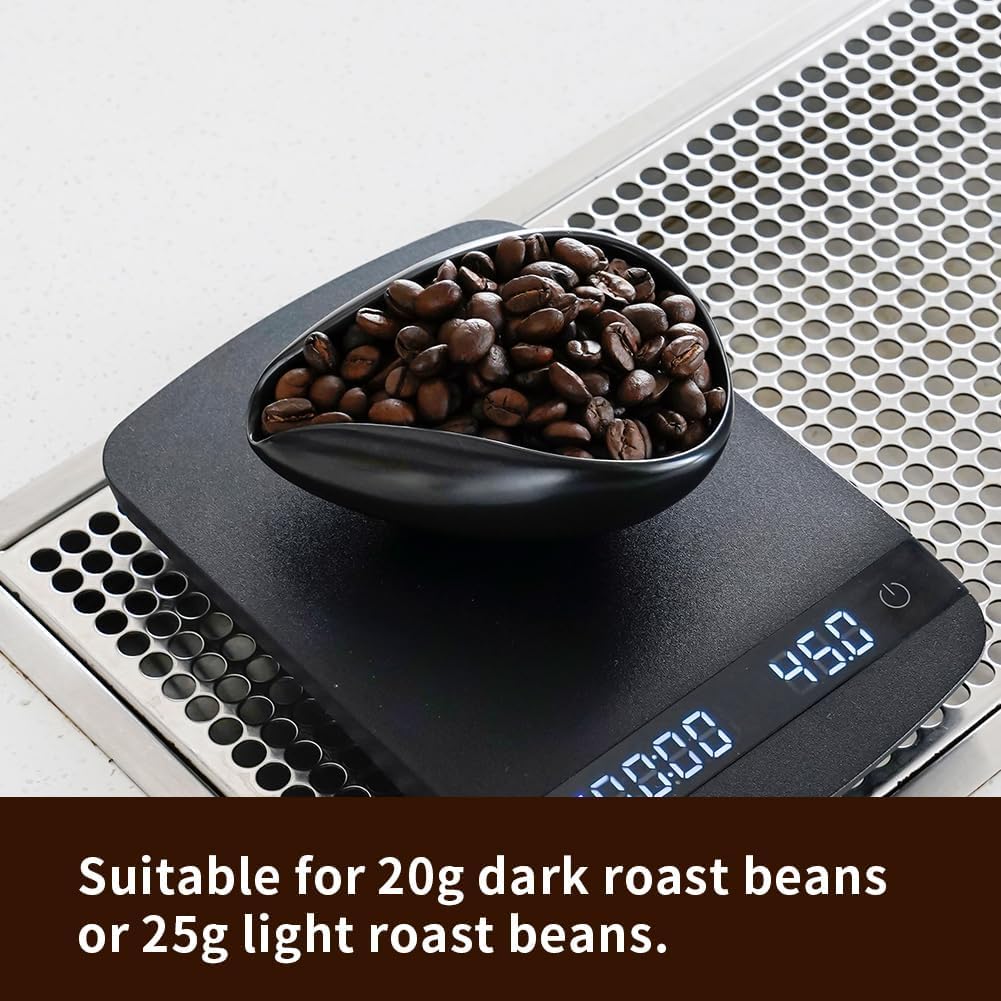 watchget Coffee Bean Dosing Cup &amp; RDT Spray Bottle Kit, Black | 10ml Static Reducing Sprayer; Ceramic Single Dose Tray for Coffee &amp; Tea;Espresso Brewing Accessory for Home &amp; Espresso Bars