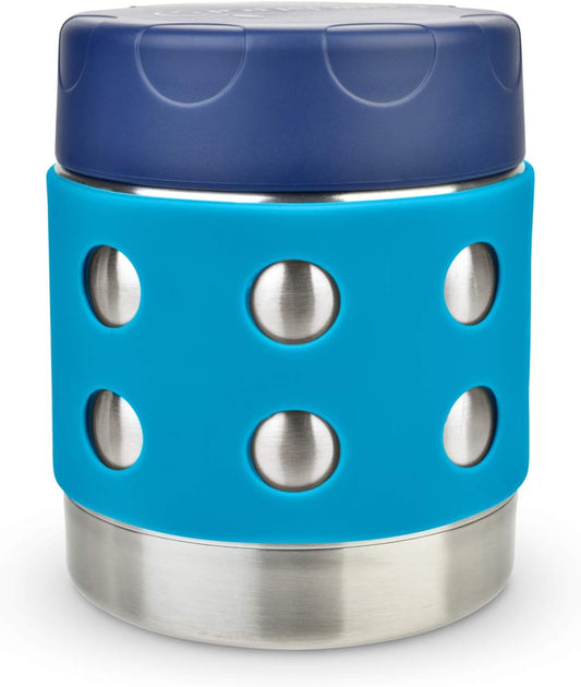 LunchBots Thermal 8 oz Triple Insulated Thermos - Hot 6 Hours or Cold 12 Hours - Leak Proof Thermos Soup Jar - All Stainless