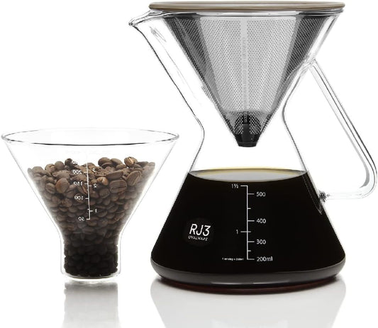 ovalware Pour Over Coffee Maker Set 17oz/0.5L