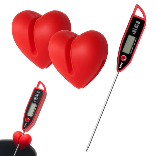 2+1Pcs Thermometer Pot Clip Holder, Windspeed Candy Thermometer Pot Clip Holder for Digital Thermometer Holder for Candle