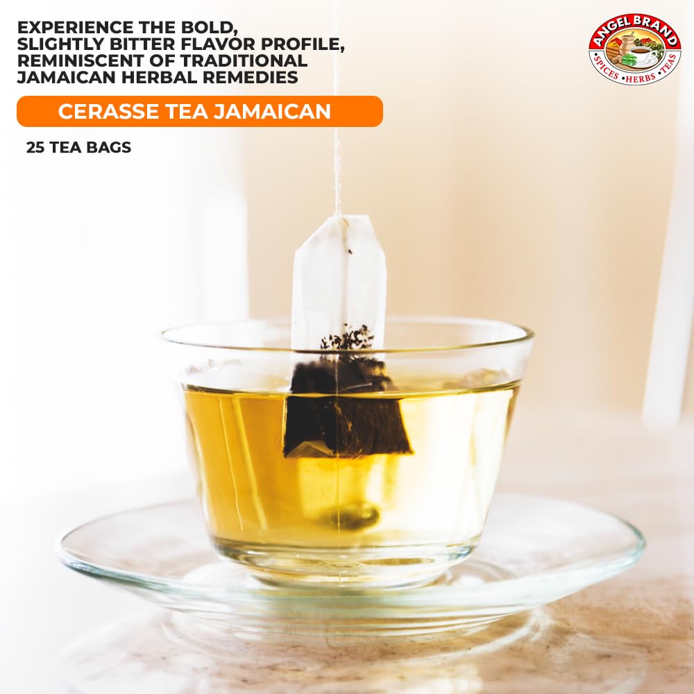 Jamaican Cerasse Tea Bags | 20 Count | 3 Pack | For Cleansing &amp; Detox | Authentic Jamaican Cerasse Tea