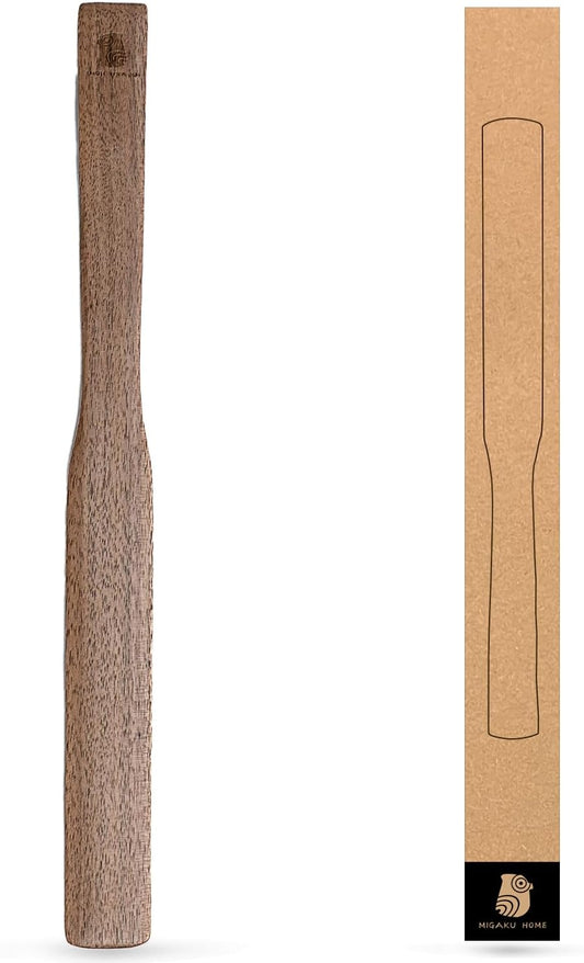 Black Walnut Coffee Stir Stick for Syphon Coffee Maker/Aeropress/French Press - 10" Wooden Coffee Brewer Accessory with