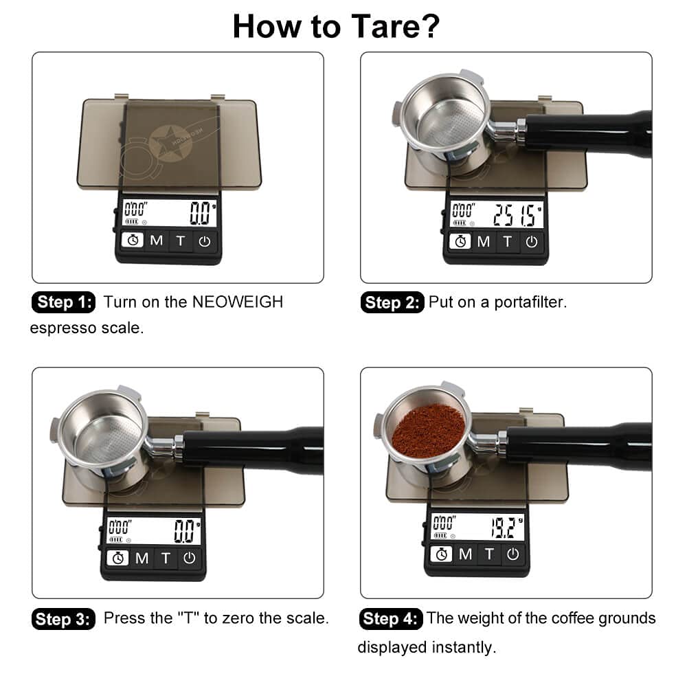 (Latest Version) Espresso Scale with Timer 1000g x 0.1g