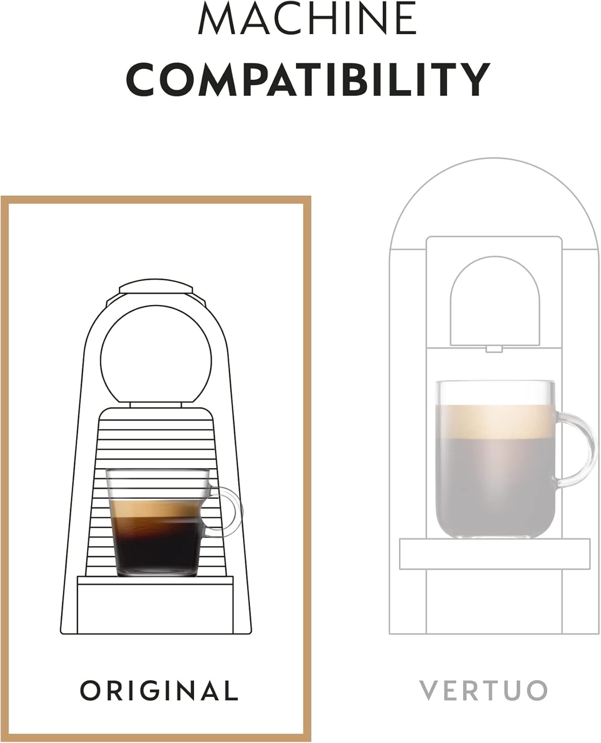 Nespresso Capsules Original Line, Roma Intenso, Medium Roast Coffee, 50 Count Coffee Pods