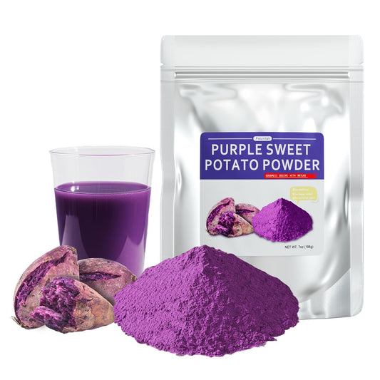 Fraunitsh Purple Sweet Potato Powder 7oz | Ube Powder | Natural Purple Yam Food Coloring for Baking Smoothies Dinks &