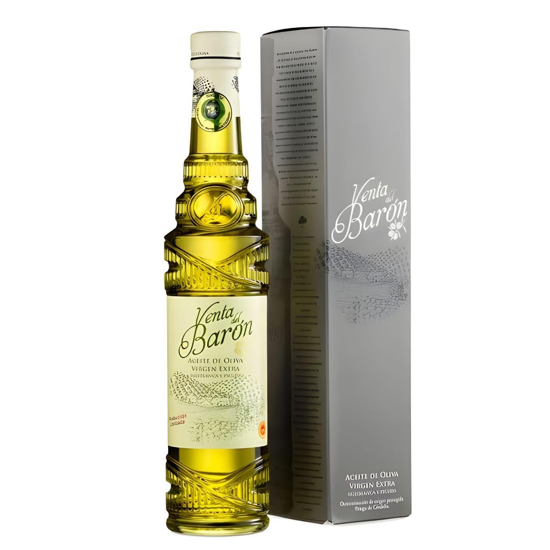 Venta del Barón - Voted The World's Best Olive Oil - Extra Virgin Cold Pressed - High in Polyphenols - 16.9 fl oz (500ml)