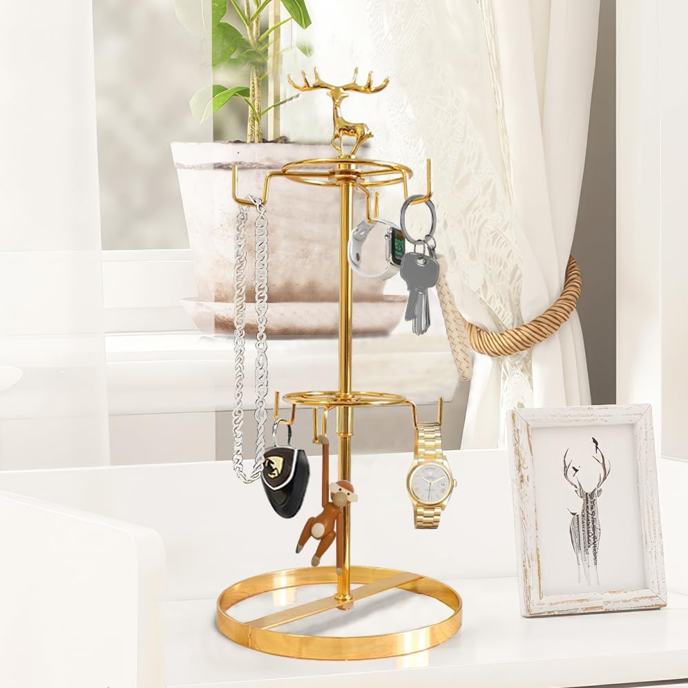Coffee Mug Tree Holder for Counter,Double Tier Mug TeaCup Metal Holders Countertop,Coffee Mug Tea Cup Stand Rack for Counter