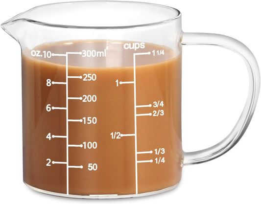 77L High Borosilicate Glass Measuring Cup, Liquid Measuring Cup (0.3L)