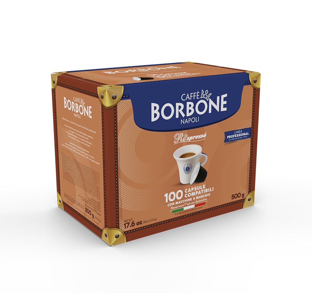 Caffè Borbone Respresso Espresso 100 Capsules - Miscela Oro (Gold) - Compatible with Nespresso® Original Line Machines