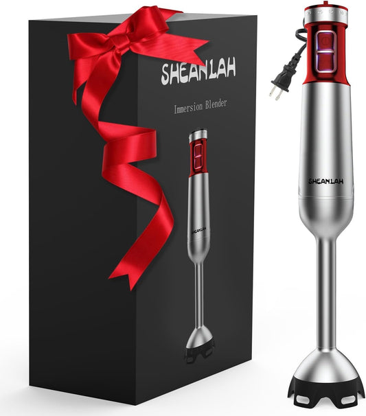 Powerful Immersion Blender handheld, 2025 New Update Hand Blender, Scratch-Resistant Corded Hand Mixer with Heavy-Duty