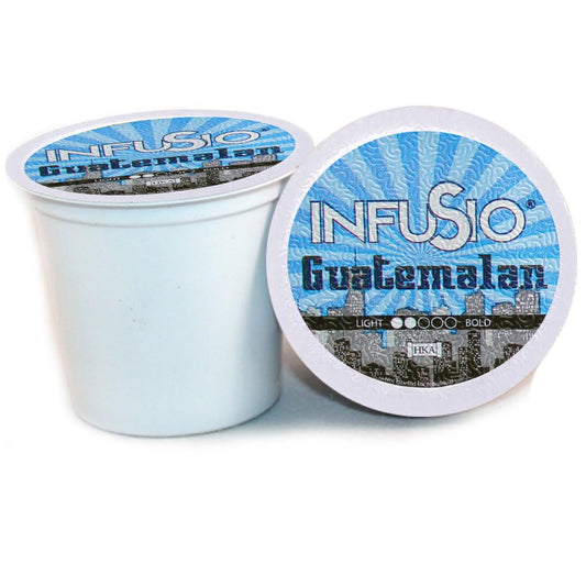 InfuSio Coffee Pods 96 Count Guatemalan Medium Light Roast Single serve Coffee pods for Keurig K Cup® Brewers - InfuSio