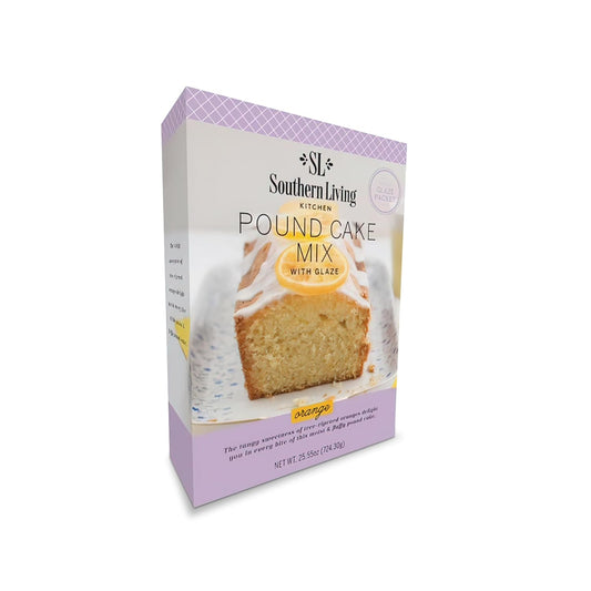 Southern Living Orange Pound Cake Mix, Gourmet, Moist, Buttery & Sweet Flavor with Easy Glaze, Perfect for 8-12 Servings, 1