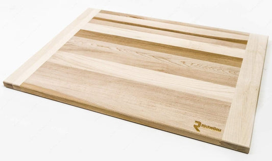 Richelieu Extra Large 22" x 16" x 3/4" Canadian Maple Rectangular Pastry Cutting Board, Ideal for for cutting roasted meat,