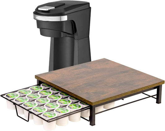 K Cup Holder Organizer, Coffee Pod Drawer Holder Capsule Storage Organizer Single Layer Sliding Storage Drawer, 30 Large