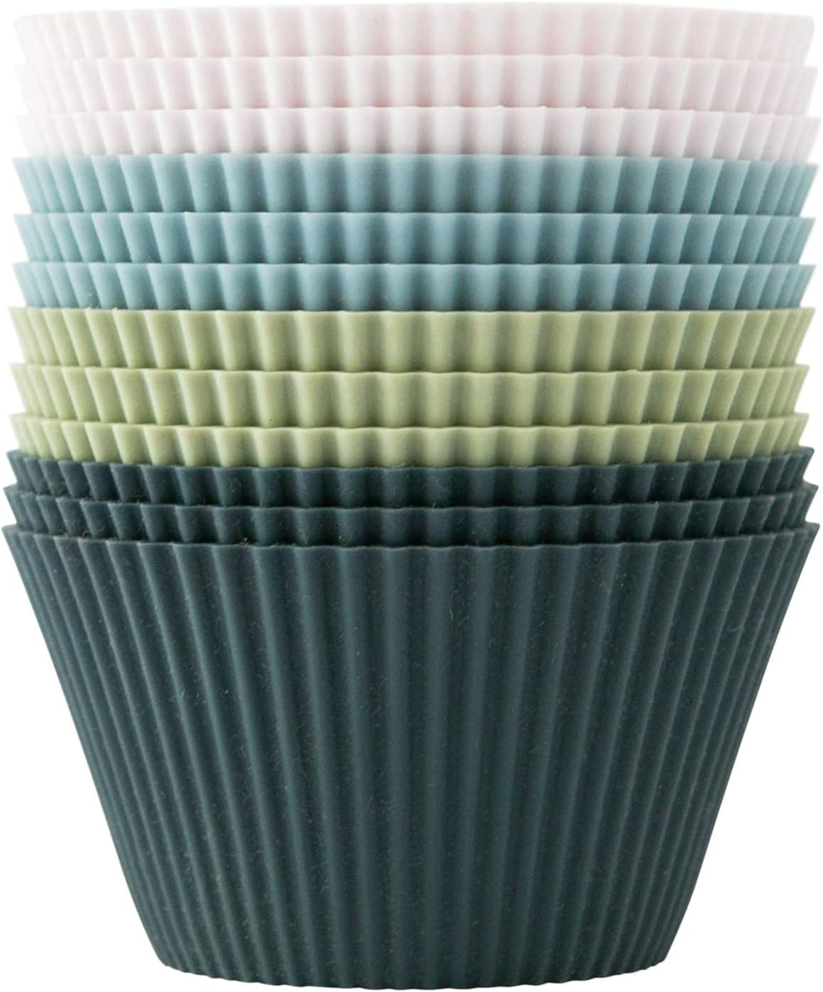 The Silicone Kitchen Reusable JUMBO Silicone Baking Cup, Non-Toxic, BPA Free, Dishwasher Safe, Jumbo