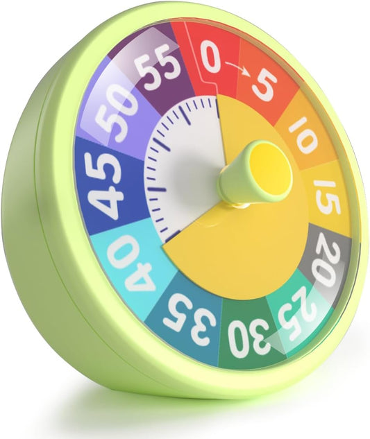 G.CATACC 60 Minute Visual Timer for Classroom Kids Teachers, 4-Inch Countdown Timer for Kitchen Cooking, Toddler, Training,