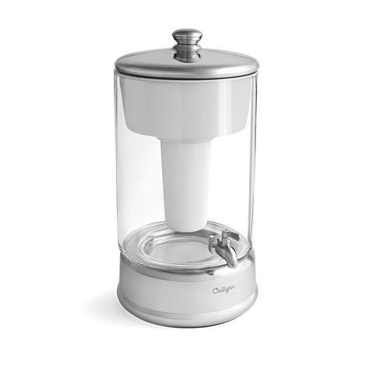 Culligan with ZeroWater Technology 40-Cup Glass Water Filter Dispenser – Includes 5-Stage Advanced Water Filter, Certified