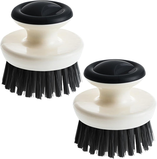 Dish Scrub Brush,Ergonomic Grip Palm Brush,Kitchen Scrub Brushes for Cleaning, Dish Scrubber with Stiff Bristles for Sink,