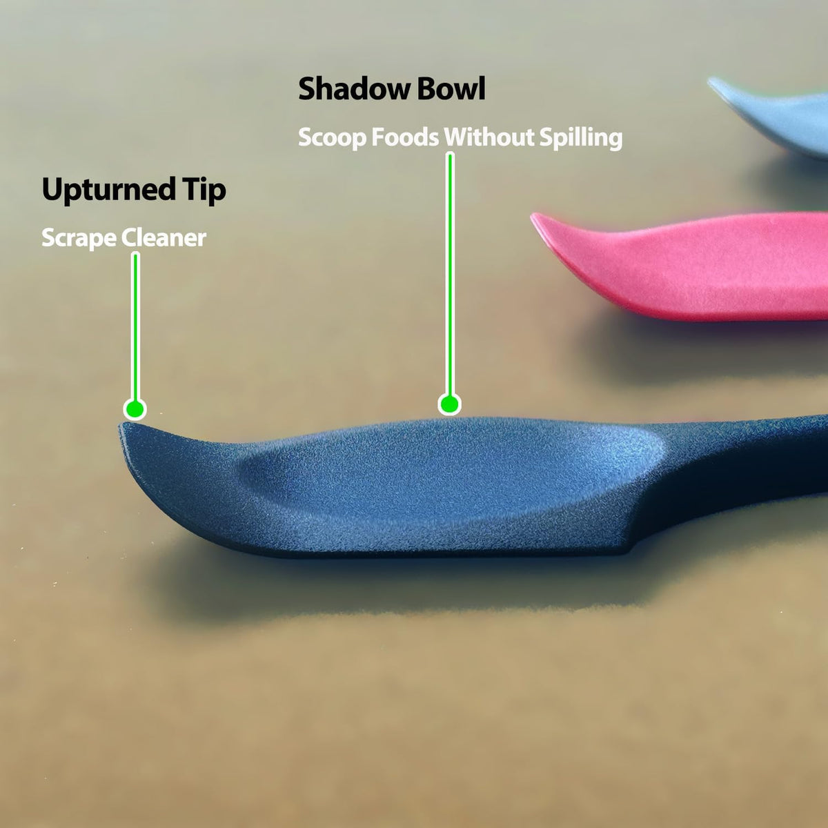 Mini Silicone Spatula, 8" Curved Small Spatula with Shallow Bowl, Mixed,4Pc | Seamless Jar Scraper for Cooking Baking, Wet Pet Food Spoon Spatula, Rubber Jar Scraper, BPA-Free,Dishwasher Safe
