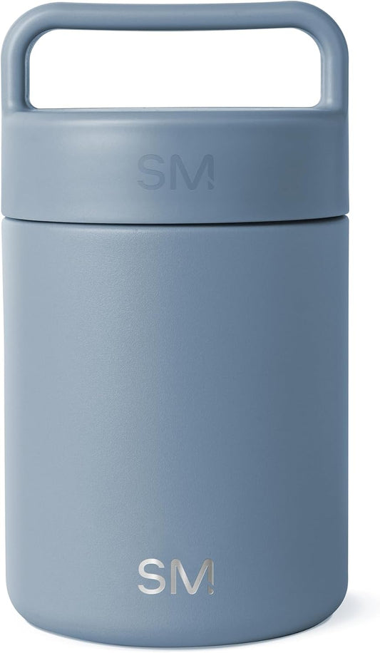 Simple Modern Insulated Food Jar with Handle | 12oz | Blue | Provision Stainless Steel Food Jar, Lunch Container | Leak Proof for Adults, Smoothie Bowl, Soup | Blue Dune