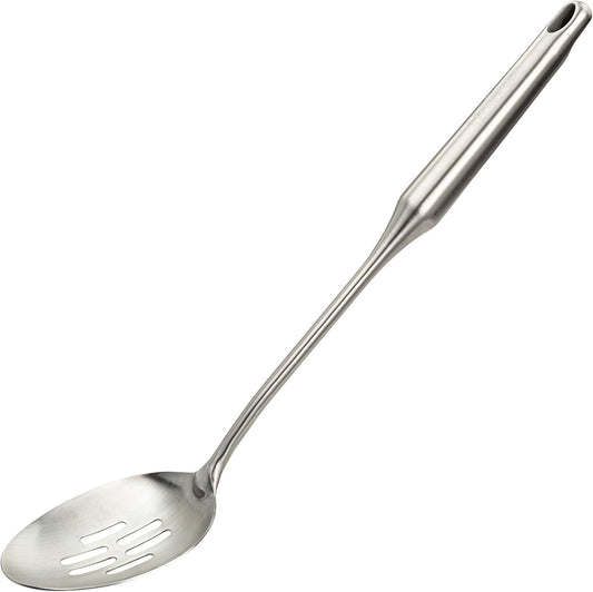 Stainless Steel Slotted Cooking Spoon, Large Metal Chef Strainer Utensil For Cooking, Serving, And Mixing, The #1 Dishwasher