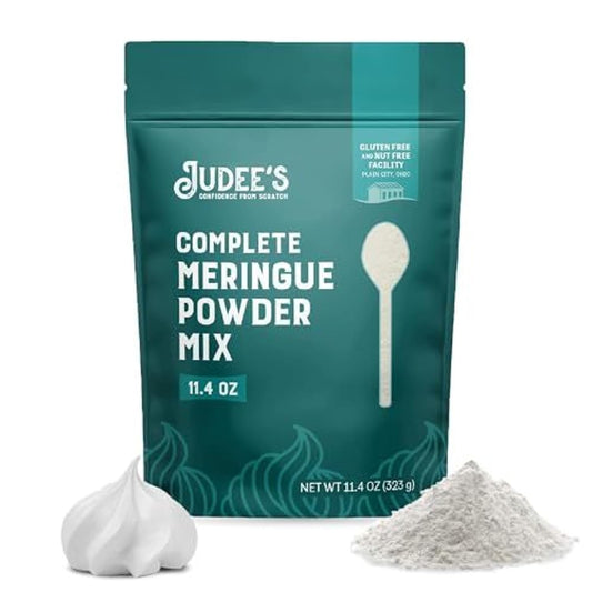 Judee's Gluten Free Complete Meringue Powder Mix - 11.4 Oz for Baking and Decorating - Gluten-Free, Nut-Free, No