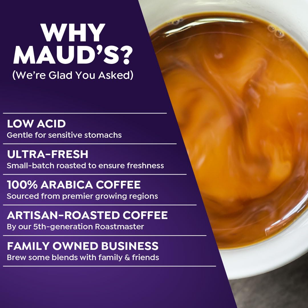 Maud's Huckleberry Flavored Medium Roast Coffee Pods, 18ct