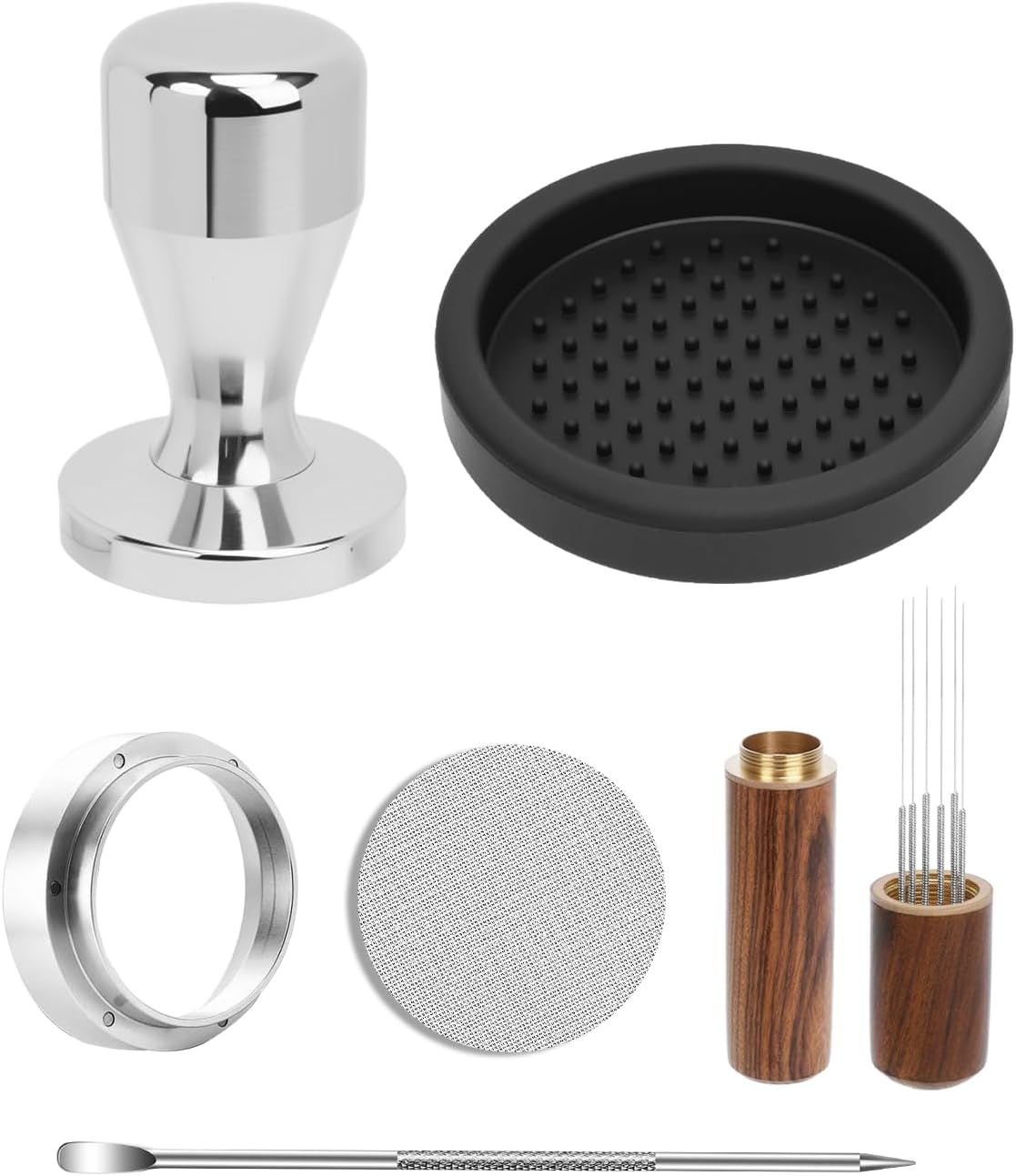 Espresso Accessories Set, 53mm Espresso Tampera &amp; Dosing Funnel