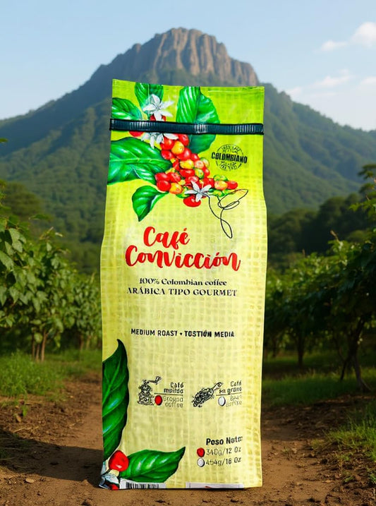 Cafe Conviccion – Premium Colombian Coffee 100% Arabica | Medium Roast | Freshly Ground | Specialty Coffee | 340gr/12 oz