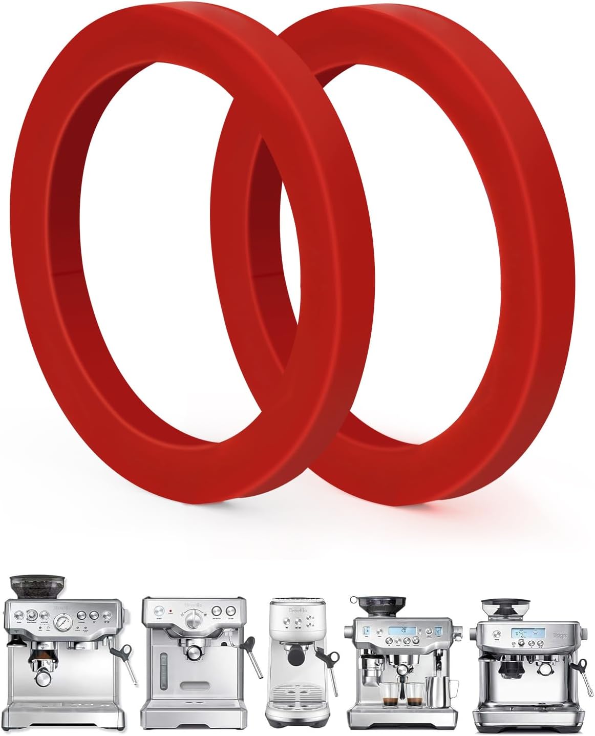 E61 Gasket 8.0mm Group Head Gasket for Gaggia, Red