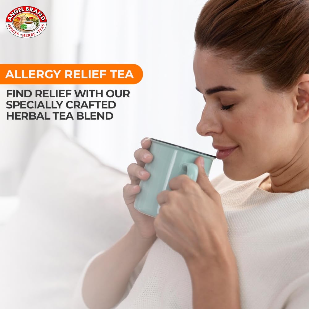 Allergy Relief Herbal Tea Bags | 25 Count | 3 Pack | Cough &amp; Congestion | Allergy Relief Tea